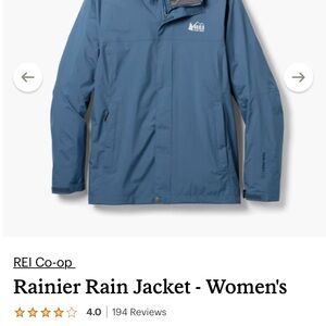 REI Women's Blue Rain Jacket